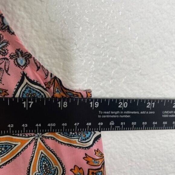 Ann Taylor LOFT Womens Dress Size XS Sleeveless Printed Pink High Neck Pullover - Picture 3 of 12